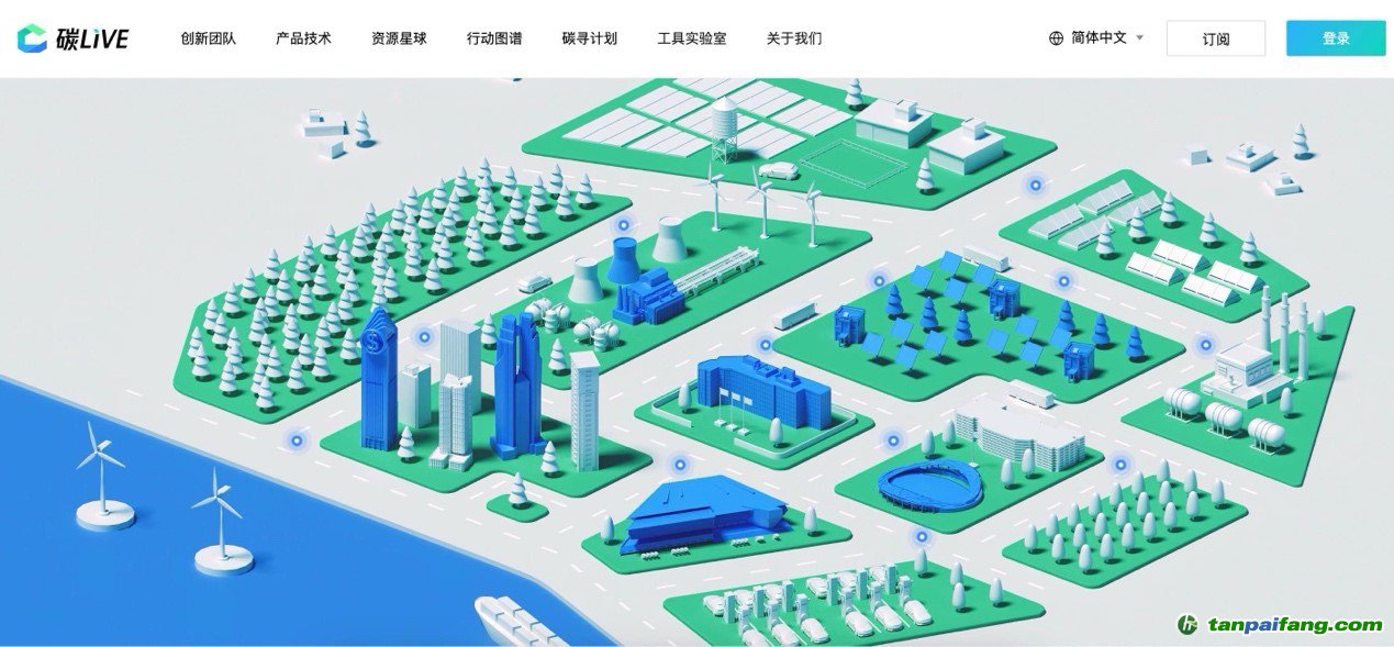 “碳LIVE”社區(qū)網(wǎng)頁截圖。圖片由騰訊公司提供